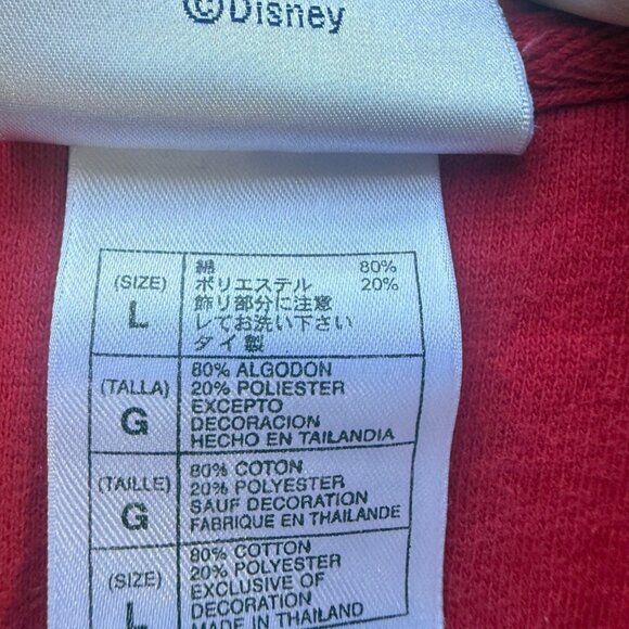 Vintage Disneyland Winnie the Pooh Quarter Zip Fleece Sweatshirt L - Picture 4 of 6